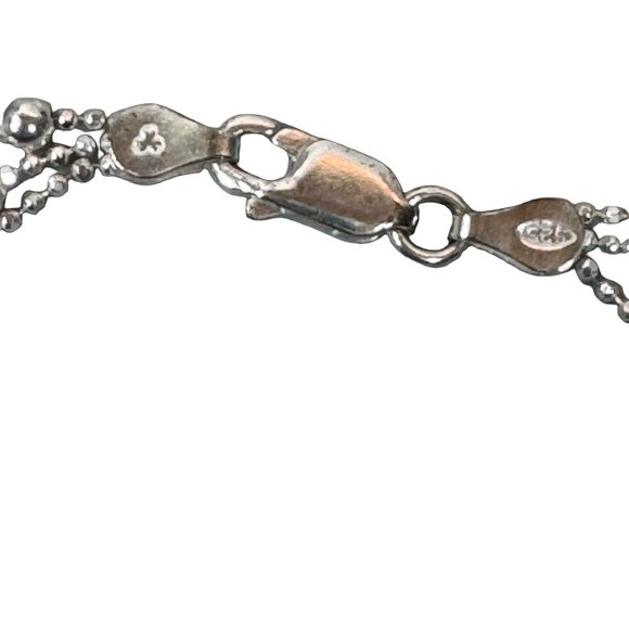 Ross-Simons Sterling Silver Triple Strand Beaded Necklace With Box SOLD OUT - Picture 11 of 13